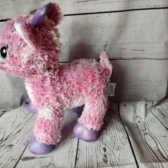 Build a Bear Twinkle Deer Pink Reindeer Stuffed Animal Plush Sparkle BABW 15" - Picture 6 of 9